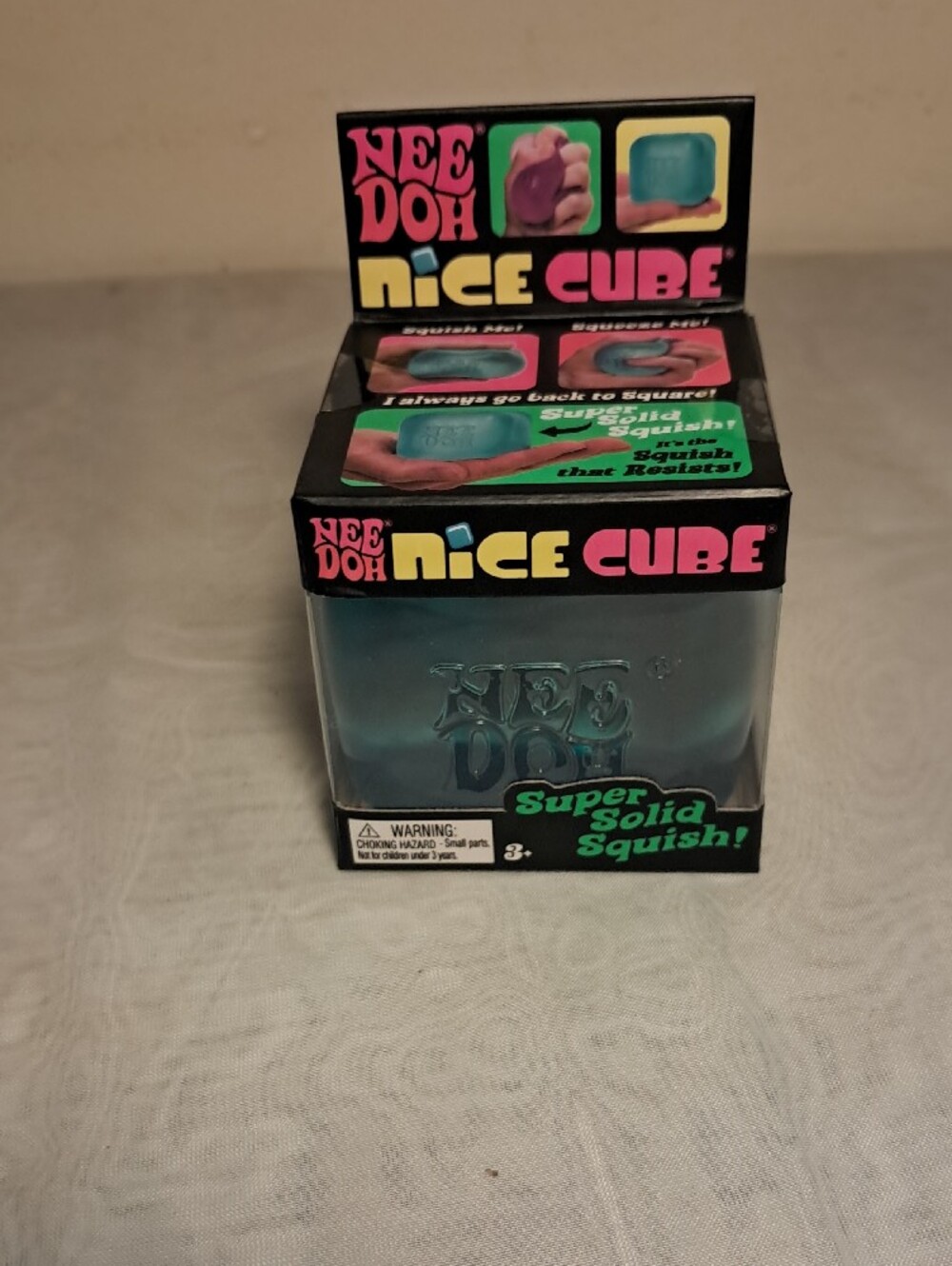 Needoh Nice Cube Super Solid Squish - Blue